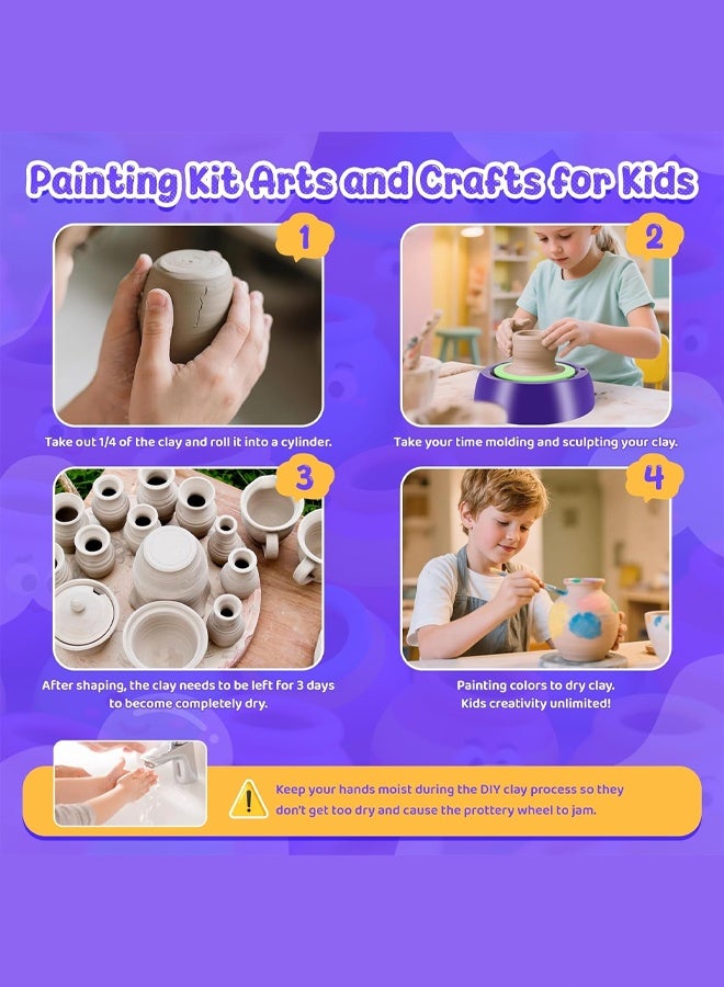 Electric Pottery Wheel for Kids (DIY)，Sculpting Toys/Toys & Games/Arts & Crafts/Painting Supplies/Children's Dough/A1 Mini 3D Clay Clay Silhouettes/Freezer Dough/Indoor Toys 24/Crafting Sets/Bright Clay/Modeling Clay/Sunshine & Sand/Butter Clay Toys & Games/Porcelain Clay/Toys & Games/Arts & Crafts/Clay & Dough Creative Builders//Hand Casting/Potter Clay/Brown Clay/Toys & Games/Crafts/Pottery Clay/Ball Stamper/Modeling 15/Cat & Fairy Dough/Children's Clay - Image 4