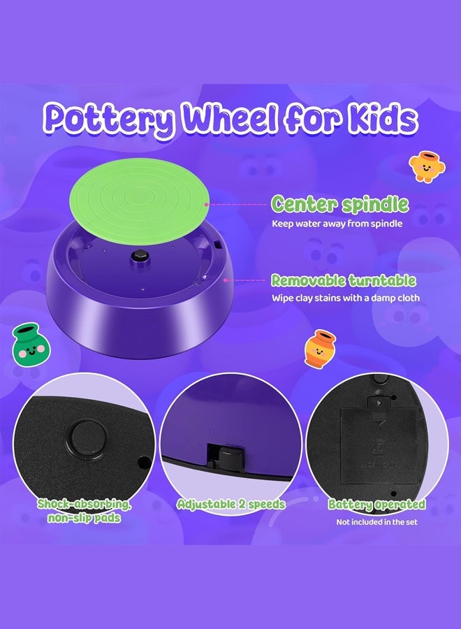 Electric Pottery Wheel for Kids (DIY)，Sculpting Toys/Toys & Games/Arts & Crafts/Painting Supplies/Children's Dough/A1 Mini 3D Clay Clay Silhouettes/Freezer Dough/Indoor Toys 24/Crafting Sets/Bright Clay/Modeling Clay/Sunshine & Sand/Butter Clay Toys & Games/Porcelain Clay/Toys & Games/Arts & Crafts/Clay & Dough Creative Builders//Hand Casting/Potter Clay/Brown Clay/Toys & Games/Crafts/Pottery Clay/Ball Stamper/Modeling 15/Cat & Fairy Dough/Children's Clay - Image 2