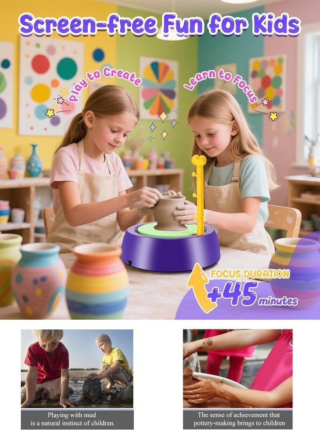 Electric Pottery Wheel for Kids (DIY)，Sculpting Toys/Toys & Games/Arts & Crafts/Painting Supplies/Children's Dough/A1 Mini 3D Clay Clay Silhouettes/Freezer Dough/Indoor Toys 24/Crafting Sets/Bright Clay/Modeling Clay/Sunshine & Sand/Butter Clay Toys & Games/Porcelain Clay/Toys & Games/Arts & Crafts/Clay & Dough Creative Builders//Hand Casting/Potter Clay/Brown Clay/Toys & Games/Crafts/Pottery Clay/Ball Stamper/Modeling 15/Cat & Fairy Dough/Children's Clay - Image 3