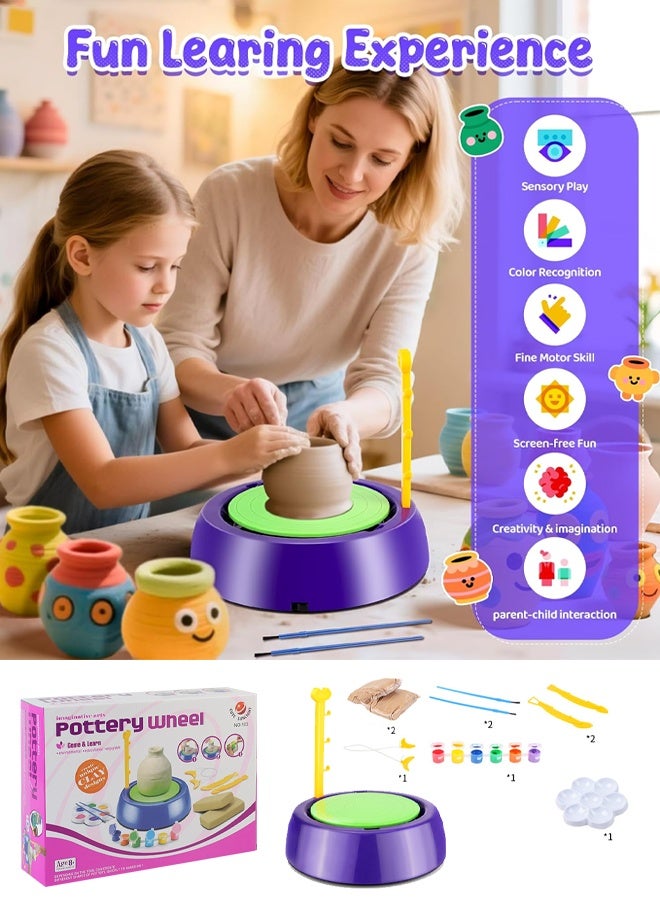 Electric Pottery Wheel for Kids (DIY)，Sculpting Toys/Toys & Games/Arts & Crafts/Painting Supplies/Children's Dough/A1 Mini 3D Clay Clay Silhouettes/Freezer Dough/Indoor Toys 24/Crafting Sets/Bright Clay/Modeling Clay/Sunshine & Sand/Butter Clay Toys & Games/Porcelain Clay/Toys & Games/Arts & Crafts/Clay & Dough Creative Builders//Hand Casting/Potter Clay/Brown Clay/Toys & Games/Crafts/Pottery Clay/Ball Stamper/Modeling 15/Cat & Fairy Dough/Children's Clay - Image 1