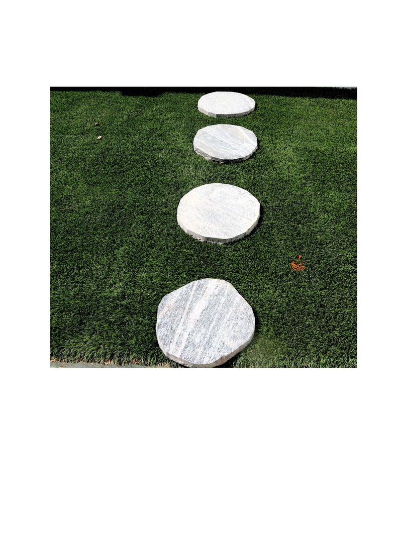KNP Garden stepping stones Anti Slip 28-35cm Round Gray set of 5 stones - Image 1