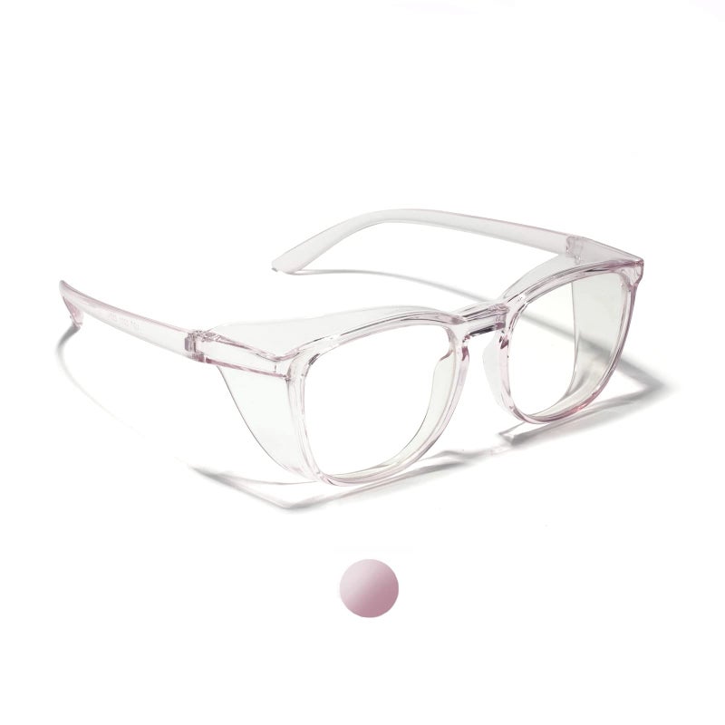 Liansan Oversize Anti-Fog Safety Glasses For Nurses  Z87.1 Certified Goggles For Women  Square Uv Protection Light Purple - Image 1