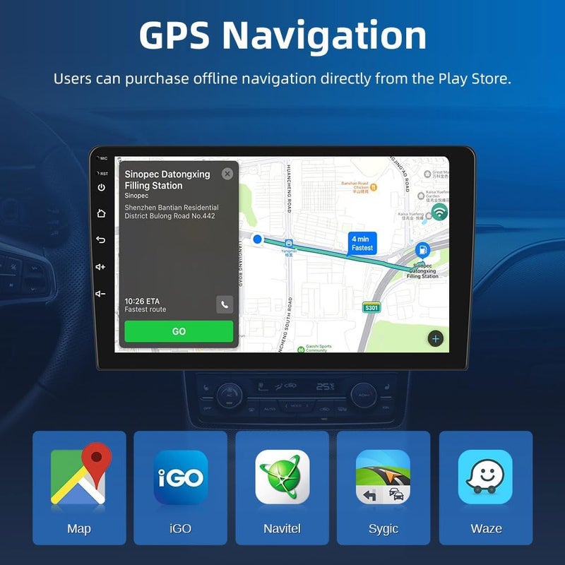 Vierex Honda Jazz Android Car Radio 10" Touchscreen (2014–2018) | Wireless CarPlay & Android Auto | GPS Navigation, Bluetooth, WiFi, DSP | AHD Camera | 2+32GB | 4-Core Fast System - Image 5