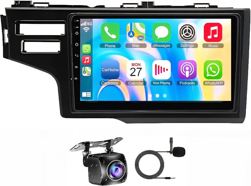 Vierex Honda Jazz Android Car Radio 10" Touchscreen (2014–2018) | Wireless CarPlay & Android Auto | GPS Navigation, Bluetooth, WiFi, DSP | AHD Camera | 2+32GB | 4-Core Fast System - Image 1