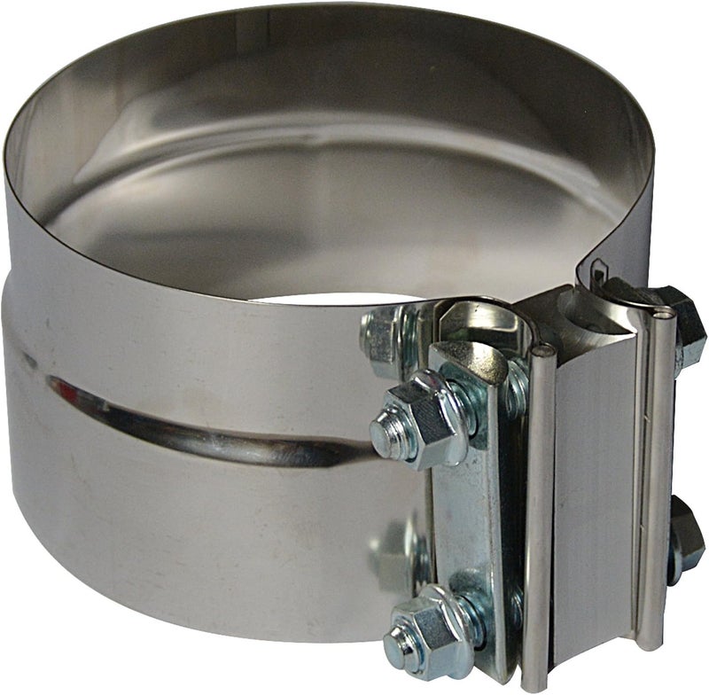 ROADFORMER 3.5 inch Exhaust Clamps Stainless Steel for 3.5" Exhaust Pipe Muffler Band Clamp and Exhaust System Reoair Maintainance - 4 Pieces - Image 3