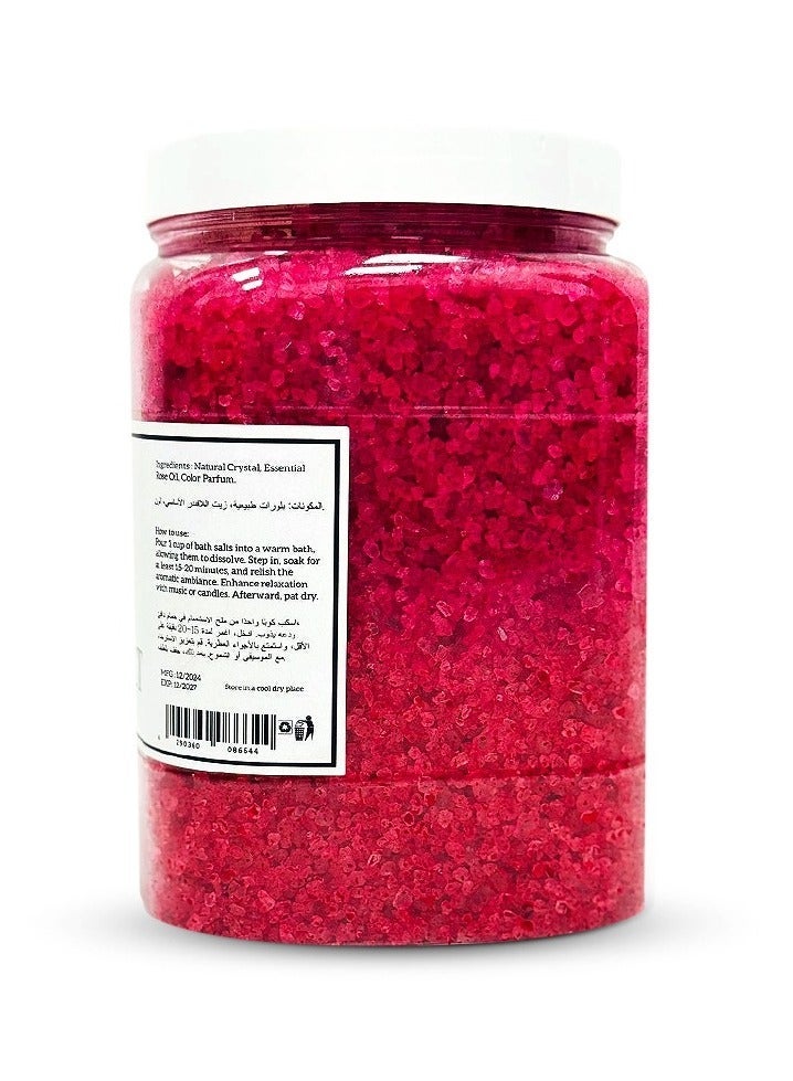 MEDSPACLINIC Fresh Rose Bath Salt 3kg for Body and Foot Spa, Calming, Relaxing,Aromatherapy - Image 2