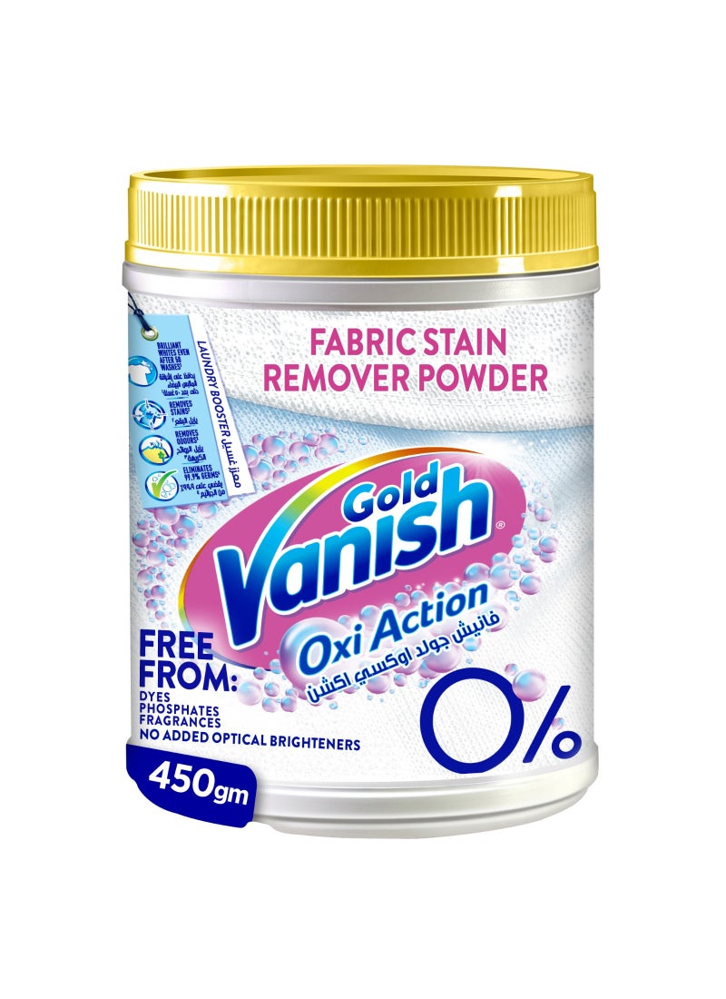 Vanish Gold Fabric Oxi Action Stain Remover Powder 450g - White Clothes 450grams - Image 1