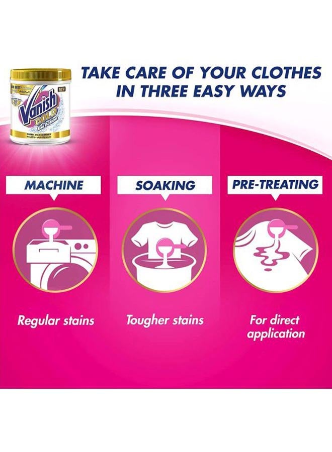 Vanish Gold Fabric Oxi Action Stain Remover Powder 450g - White Clothes 450grams - Image 4