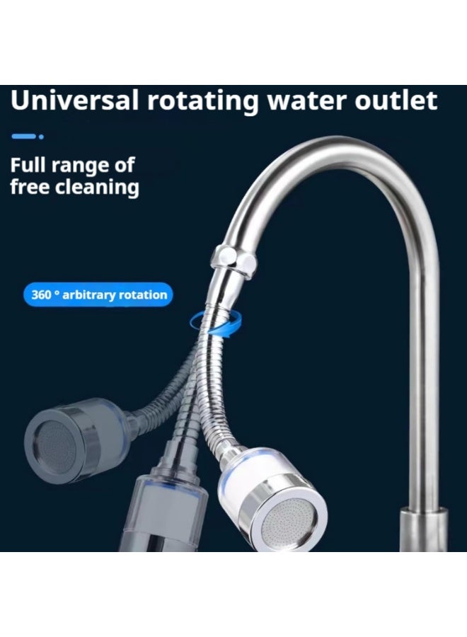 Fejytor 2 Pcs Sink Water Filter Faucet +14 filter Cartridges, 360° Rotating Tap Filter Removes 99.9% Chlorine Fluoride Heavy Metal & Soften Hard for kitchen & Bathroom/Face&drinking - Image 3