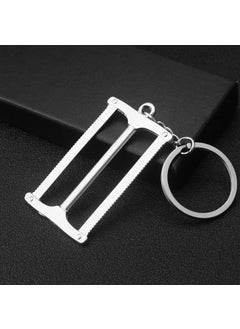 Metal Wrench Keychain Ruler Sawtooth Car Keyring H-405 double row saw