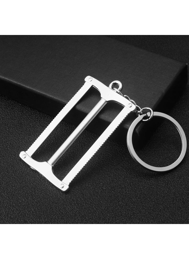 Generic - Metal Wrench Keychain Ruler Sawtooth Car Keyring H-405 double row saw - Image 1