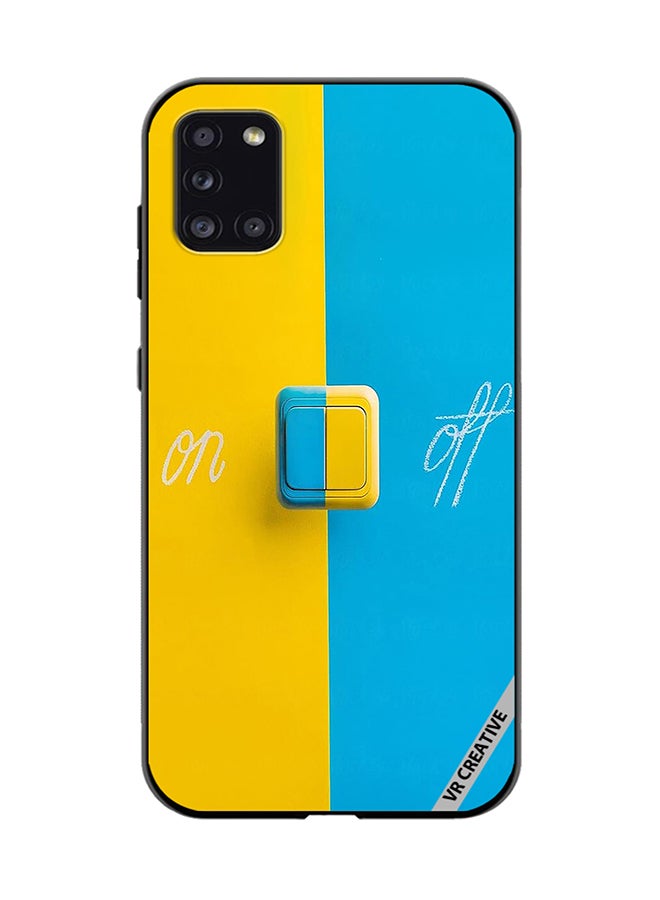 VR CREATIVE Protective Case Cover For Samsung Galaxy A31 On Off Design Multicolour - Image 1