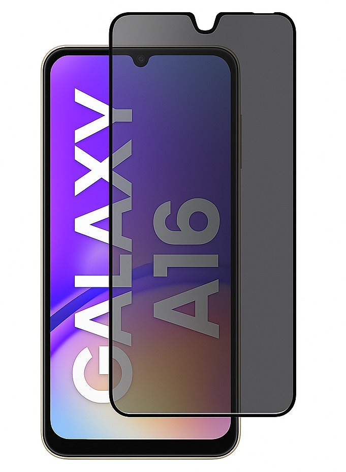 أوريجنال واقي شاشة الخصوصية لهاتف سامسونج جالاكسي A16 - زجاج مقسّى مضاد للكهرباء الساكنة مع خصوصية ESD، صلابة 9H، مضاد للتجسس، مقاوم للغبار، ملمس فائق النعومة - Image 1