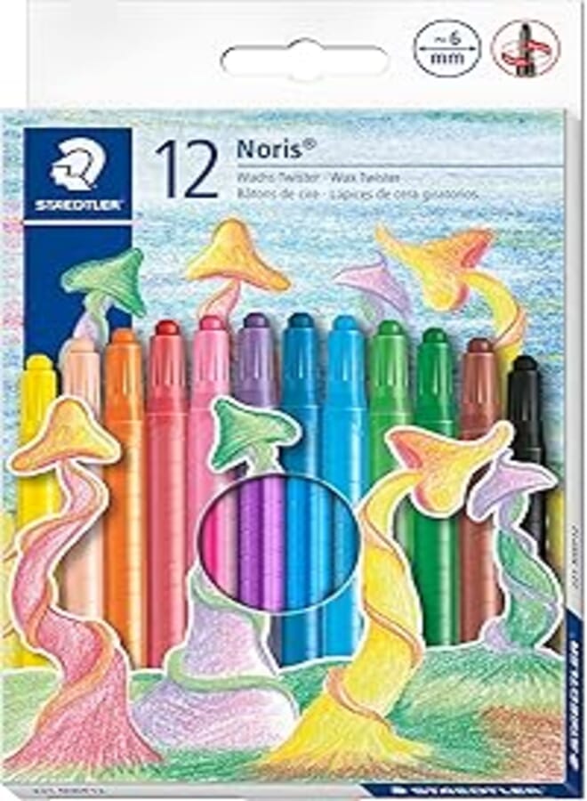 STAEDTLER أقلام شمع ستيدلر نوريس 221 NWP12 - عبوة من 12 قطعة