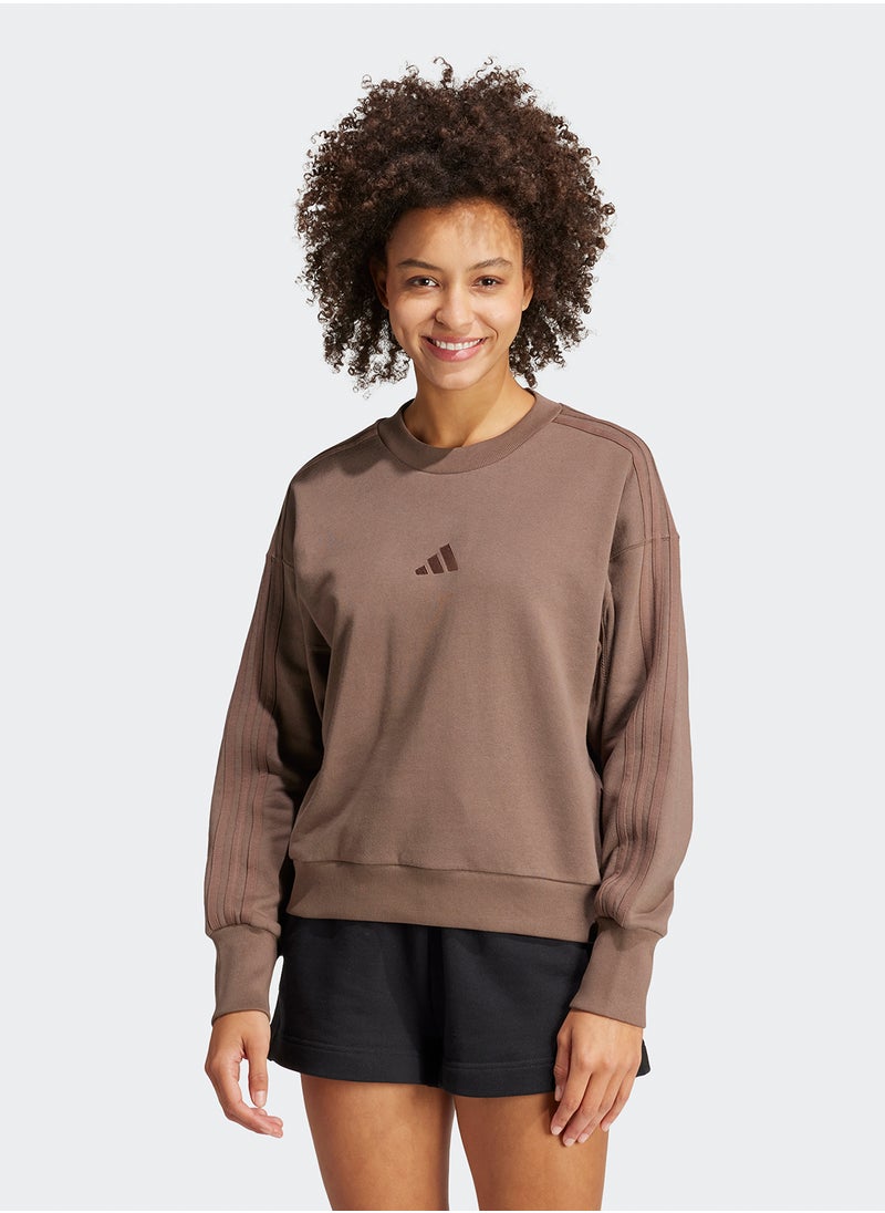 Adidas - All Szn French Terry 3 Stripe Sweatshirt - Image 1