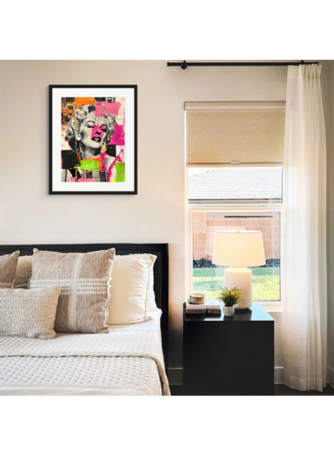 آرت دیکور  ديكور فني مؤطر بطباعة صورة فنية جميلة لمارلين مونرو فن البوب ​​جدار مبدع نابض بالحياة مطبوعات فنية للمشاهير لغرفة المعيشة وغرفة النوم والمكتب - Image 2