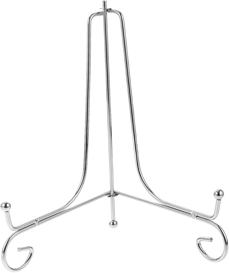 حامل عرض لوح حديدي للأطباق وإطارات الصور والأعمال الفنية والكتب - Image 1