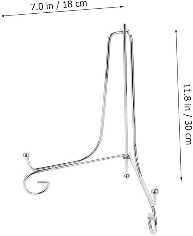 حامل عرض لوح حديدي للأطباق وإطارات الصور والأعمال الفنية والكتب - Image 3