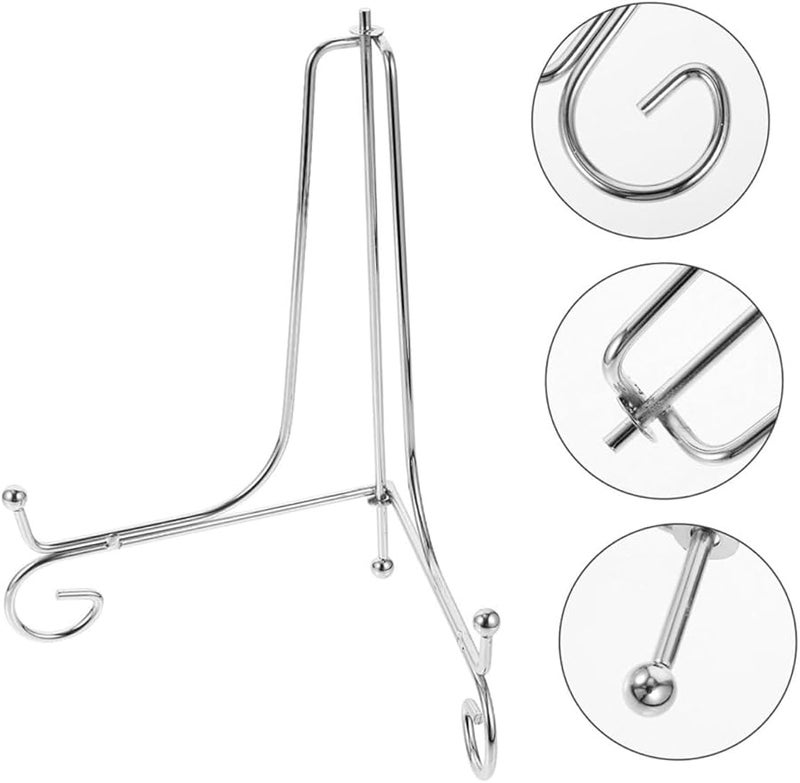 حامل عرض لوح حديدي للأطباق وإطارات الصور والأعمال الفنية والكتب - Image 4