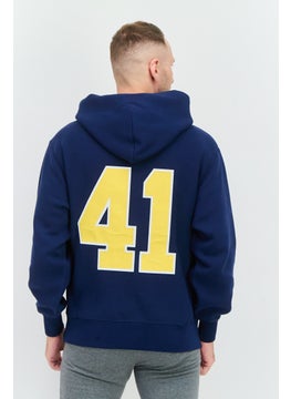 Champion Men Sportswear Fit Long Sleeves Outdoor Hoodies, Navy Blue  - Image 3