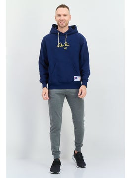 Champion Men Sportswear Fit Long Sleeves Outdoor Hoodies, Navy Blue  - Image 4