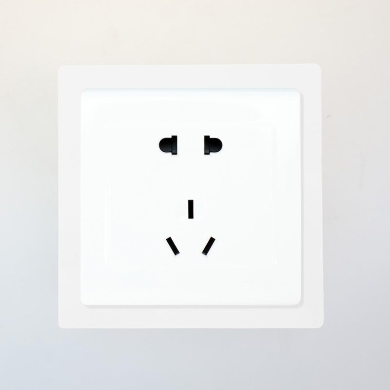 6Pcs 86 Type Screwless Light Switch Cover Wall Plate Spacer Decorative Electrical Outlet Repair Hole Cover - Image 5