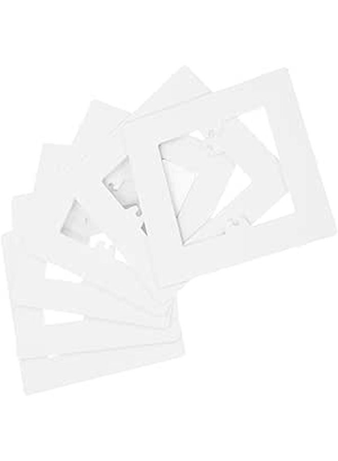 6Pcs 86 Type Screwless Light Switch Cover Wall Plate Spacer Decorative Electrical Outlet Repair Hole Cover - Image 1