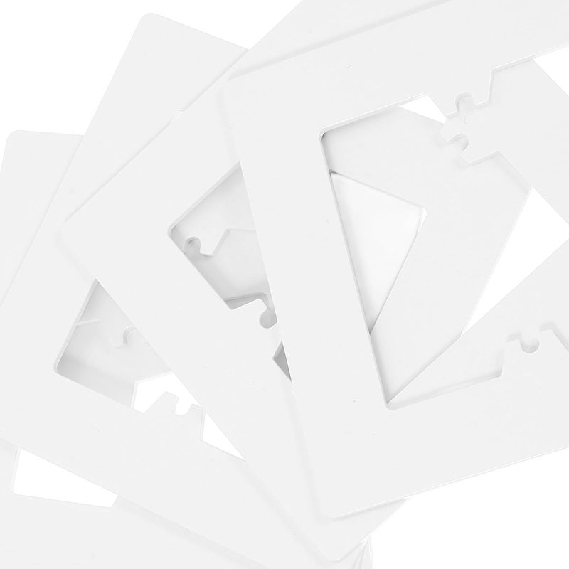 6Pcs 86 Type Screwless Light Switch Cover Wall Plate Spacer Decorative Electrical Outlet Repair Hole Cover - Image 4