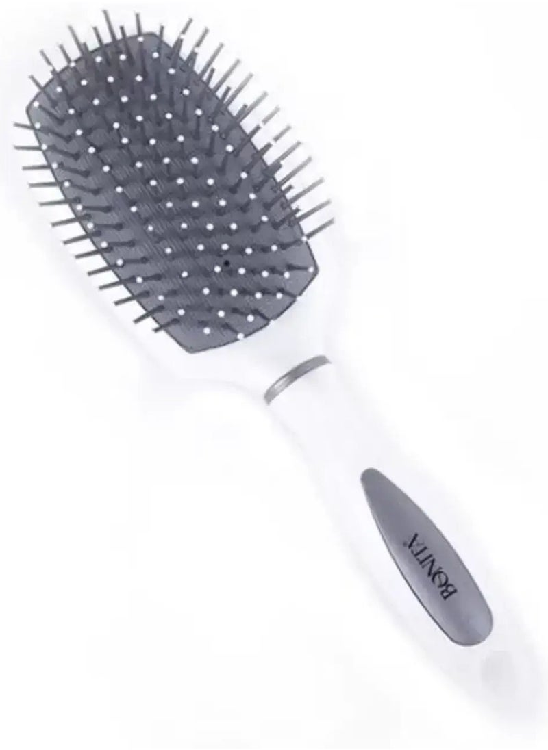 Bonita - Square Rounded Hair Brush - White Color - Image 1