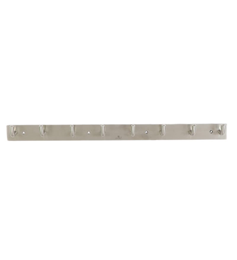 CRUST ULTRA PREMIUM 8 PIN ROBE HOOKS Towel Hooks Brushed Nickel Towel Hook Coat Hooks Wall Mounted SS304 Stainless Steel Wall Hook Robe Hook Towel Hanger for Bathroom Kitchen Hotel Garage Room Heavy Duty - ( Pack of 4) - Image 5
