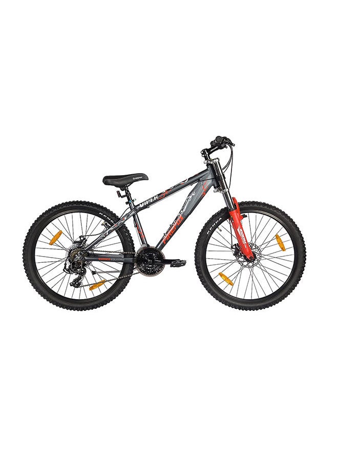 FIREFOX Viper 26T Unisex 21-Speed MTB | Alloy Hardtail Frame, Shimano Tourney Shifters, Disc Brakes, Front Suspension | 26-Inch Tires | 14-Inch Frame Size | Ideal for Riders 5'5" to 5'8"  - Image 4
