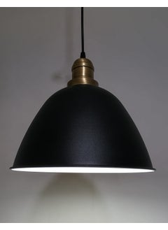 Riolight Retro Black Inside White Single Metal Pendant Diameter: 28CM  - Image 1