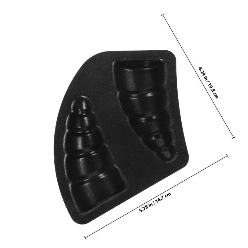 Nonstick Aluminum Alloy 3D Cartoon Croissant Cake Baking Mold for Air Fryer - Image 3
