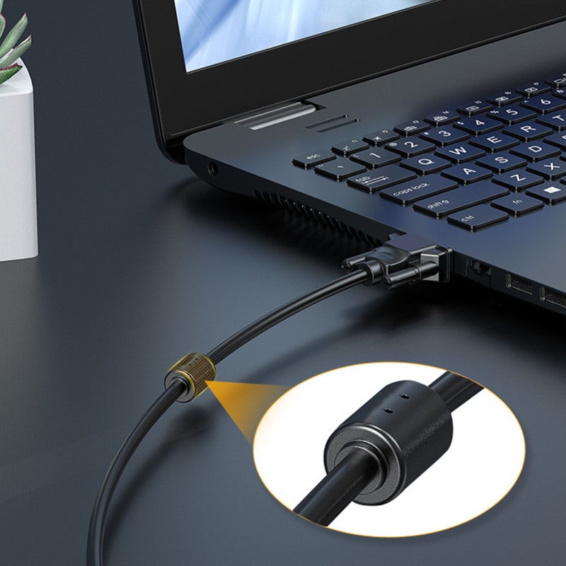 JH VGA Cable 15 Pin Male to Male Video Cord - Stable Transmission Magnetic Ring - Pure Copper Core High Resolution for Laptop Monitor Projector - Image 5