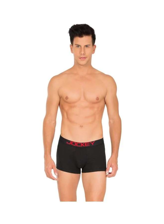JOCKEY Jockey Men Cotton Trunks Black L