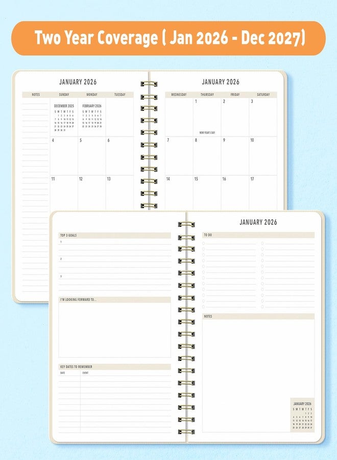 Sweetzer & Orange Marzipan - 2 Year Monthly Planner Notebook (6011) - Image 3