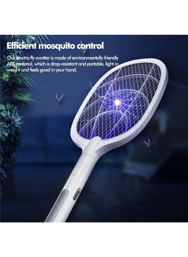 Generic Cordless Electric Fly Mosquito Trap Swatter White 54cm  - Image 4