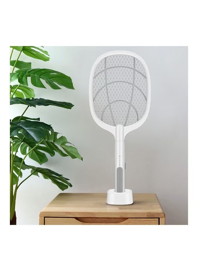Cordless Electric Fly Mosquito Trap Swatter White - Image 2