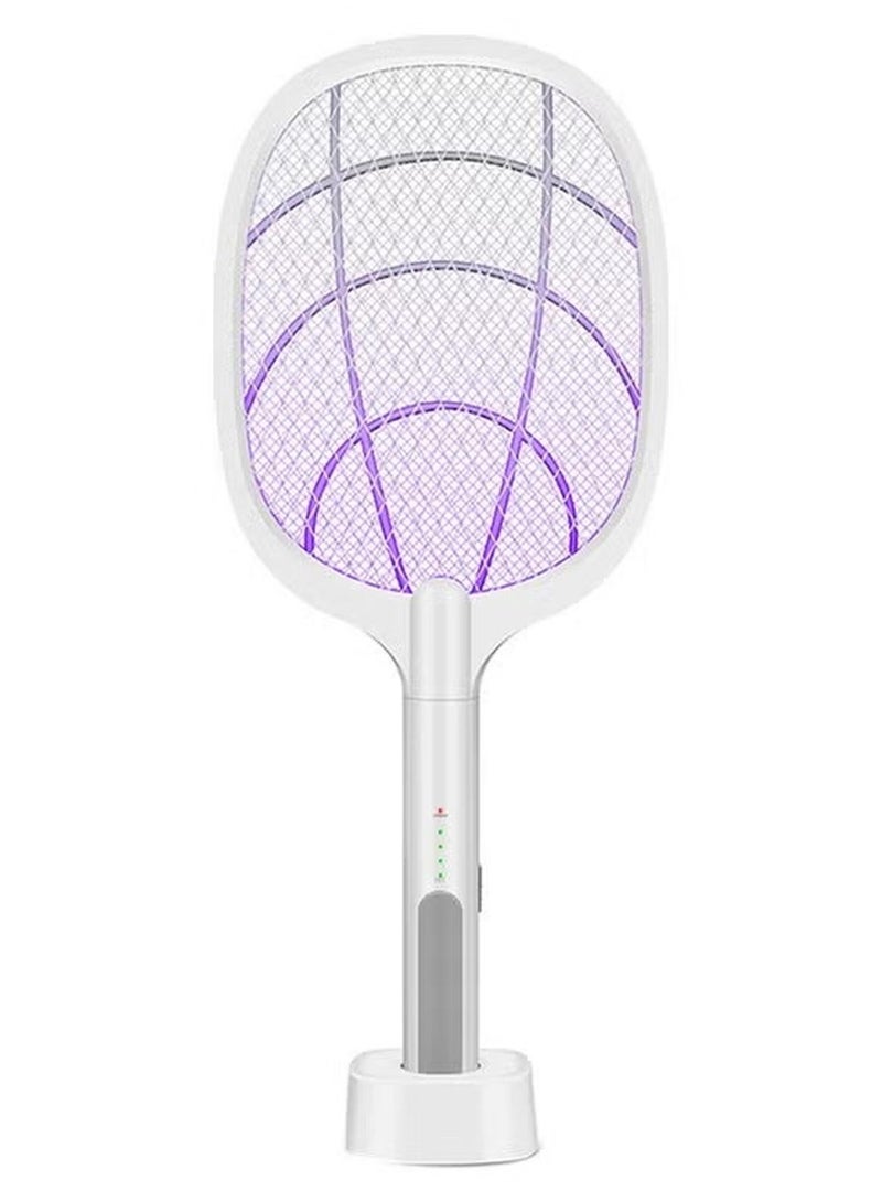 Cordless Electric Fly Mosquito Trap Swatter White - Image 2