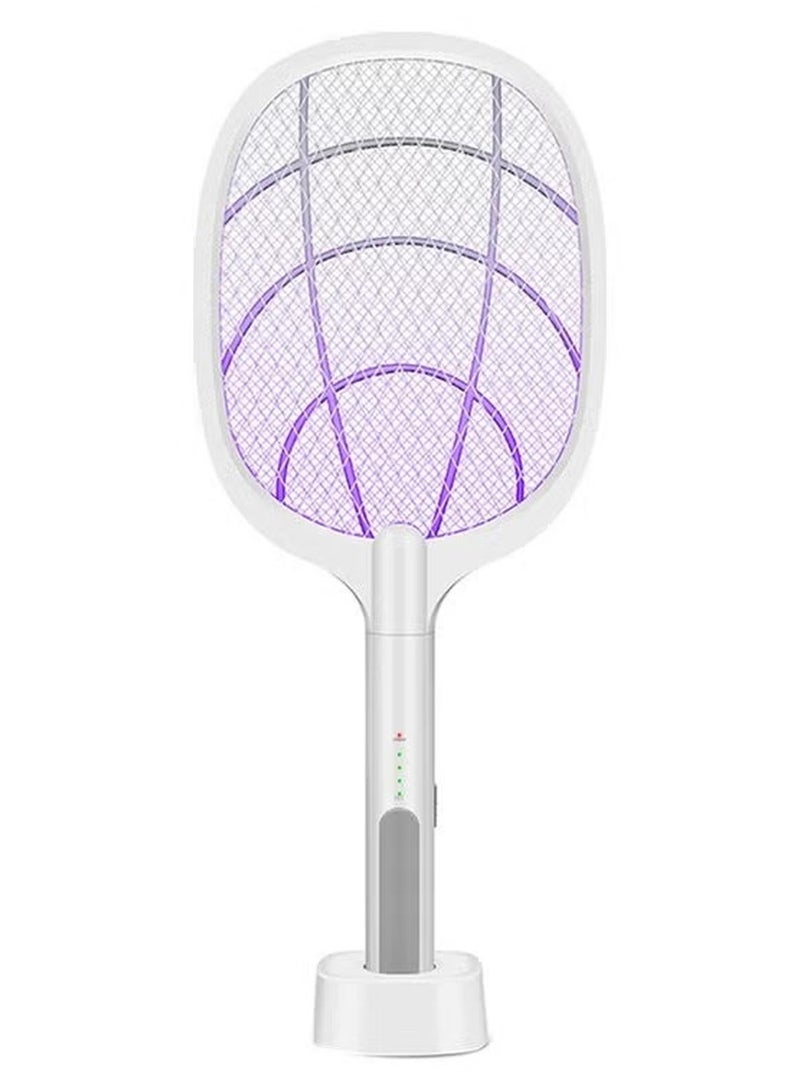 Cordless Electric Fly Mosquito Trap Swatter White - Image 2