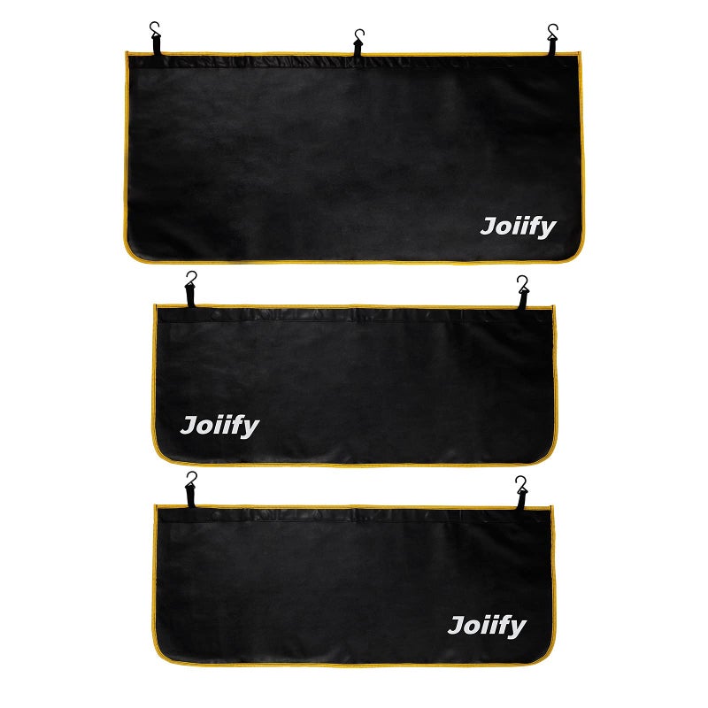 Joiify 3 Pcs Fender Covers for Mechanics 25 Strong Magnets Microfiber Leather Car Fender Protector Mats Size L