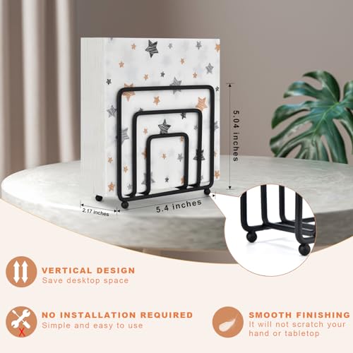 LAIHIFA Napkin Holder for Table, Modern Metal Black Napkin Holders for Kitchen Dining Tables & Countertops, Paper Cocktail Napkins Holder Dispenser for Indoor & Outdoor Use by LAIHIFA - Image 2