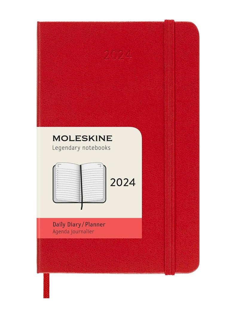 Moleskine 2024 Daily Planner, 12M, Pocket, Scarlet Red, Hard Cover (9x14cm) - pzsku/Z3B1FC7829DDF1911E0F2Z/45/_/1698413260/f75d8c49-cddc-4a21-bf46-7815f3b67184