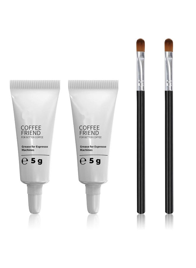 زيت ماكينة الإسبريسو يانتنج 2 عبوة، زيت سيليكون - مادة تشحيم ماكينة القهوة 5 جرام تناسب جميع ماكينات الإسبريسو من سايكو، فيليبس وجاجيا، مجموعة صيانة للعناية والصيانة - Image 1