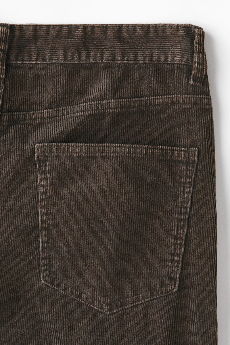 H&M  Relaxed Fit Corduroy trousers for Men | Best Price UAE