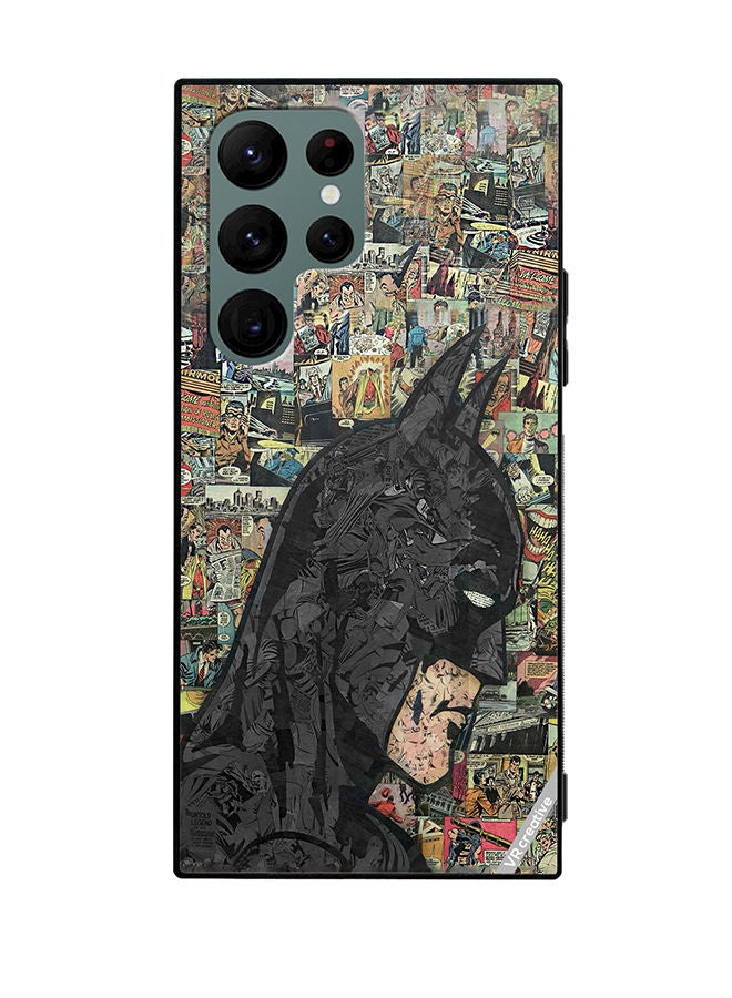 VR CREATIVE غطاء حماية لهاتف سامسونج جالاكسي S22 ألترا 5G بتصميم باتمان الكوميدي متعدد الألوان - Image 1