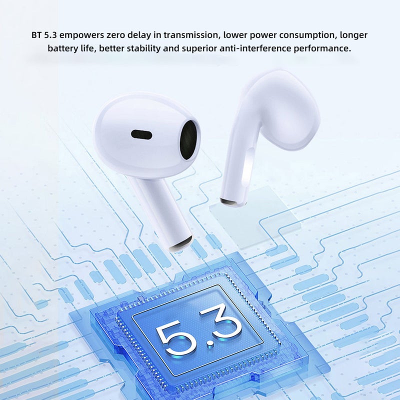 ميبرو سماعات أذن لاسلكية MIBRO EARBUDS4 بتقنية البلوتوث، خفيفة الوزن، بتصميم مريح، خاصية إلغاء الضوضاء، مقاومة للماء بمعيار IPX4، عمر بطارية طويل يصل إلى 30 ساعة، مناسبة لجميع أنواع الأذنين - Image 2