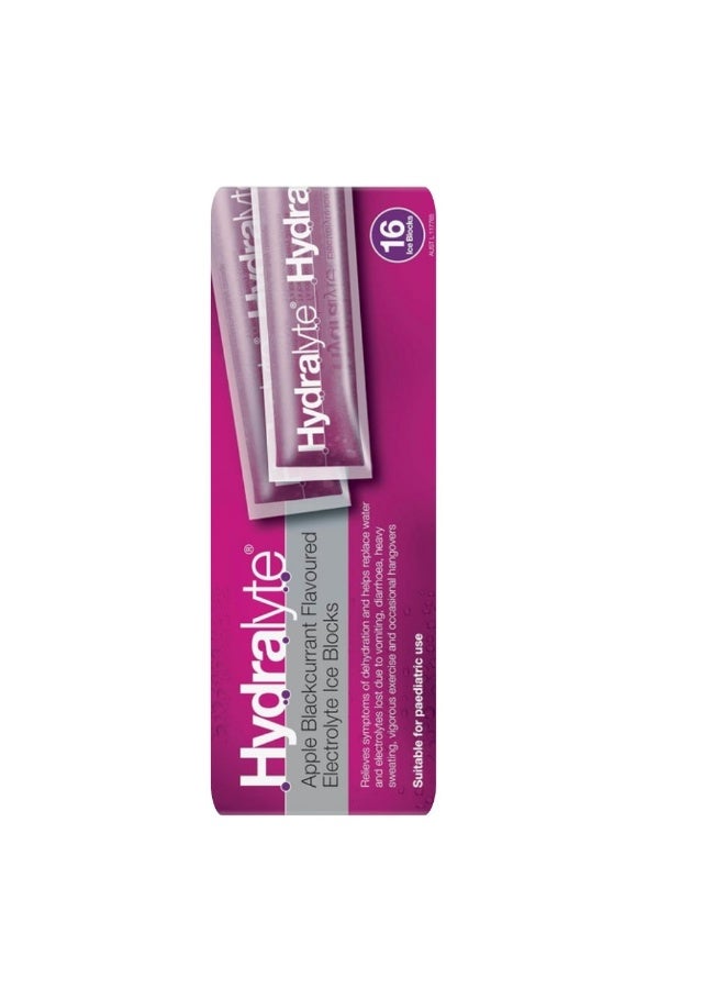 Hydralyte Apple Blackcurrant Flavoured Electrolyte Ice Blocks, 16 Count - Image 4