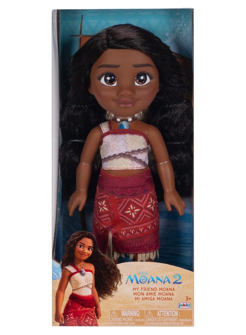 Disney Princess دمية موانا 2 الأساسية - موانا كبيرة 14 بوصة | دمية أزياء | دمية قابلة للجمع | هدية للأطفال والمراهقين - Image 2