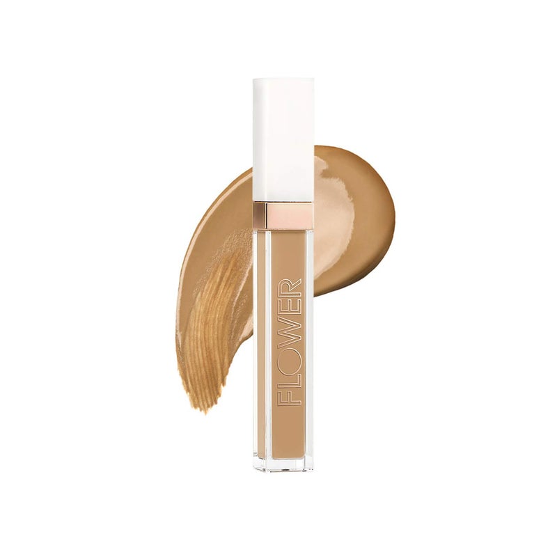 FLOWER BEAUTY By Drew Barrymore Light Illusion Full Coverage Concealer - Diffuse Dark Under Eye Circles + Blurs Blemishes - Weightless Formula + Crease Proof Makeup (Deep) - Image 1